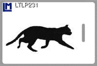 LTLP231: LUGGAGE TAG, MUYBRIDGE, CAT ( ART / ANIMALS  )