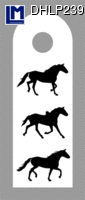 DHLP239: DOOR HANGER, MUYBRIDGE - HORSE ( ART / ANIMALS  )