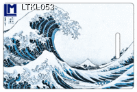 LTKL053: LUGGAGE TAG,HOKUSAI - WAVE ( ART / OLD MASTERS )