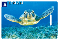 LTKL214: LUGGAGE TAG, SMILING TURTLE ( ANIMALS )