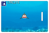 LTKL215: LUGGAGE TAG, SHARK ( ANIMALS )