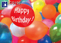CS196: HAPPY BIRTHDAY BALLONS