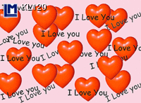 KL120: HEARTS - I LOVE YOU