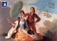 KL042: GOYA /  WOMEN WITH UMBRELLA ( ART / OLD MASTERS )