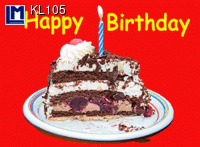 KL105: TORTENSTÜCK - HAPPY BIRTHDAY