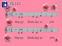 KL121: HAPPY BIRTHDAY WITH NOTES