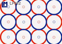 LP042: CIRCLES RED, BLUE, WHITE ( ART )