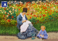 LP355: CLAUDE MONET ( ART / FLOWERS )