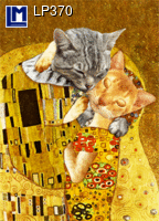 LP370: GUSTAV KLIMT WITH CATS FACES ( ART / ANIMALS )