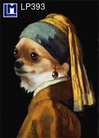 LP393: VERMEER / WITH DOG FACE ( ART / ANIMALS )