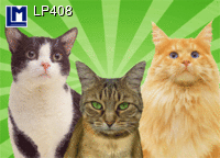 LP408: THINK NO EVIL (ANIMALS / CATS) 